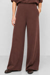 Pantalon large fluide à taille haute avec poches - Pantalons TENCEX