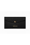 Textured leather flap wallet with card slots, made in Italy - Wallet PELOSOX