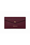 Textured leather flap wallet with card slots, made in Italy - Wallet PELOSOX