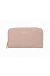 Portefeuille femme en cuir grainé à fermeture zippée - Portefeuille MEMORISX