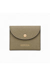 Wallet in textured leather with a flap closure made in Italy - Wallet CIUFFOX