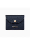 Wallet in textured leather with a flap closure made in Italy - Wallet CIUFFOX
