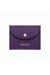 Wallet in textured leather with a flap closure made in Italy - Wallet CIUFFOX