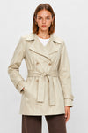 Double-breasted trench coat with a belt and flap pockets - Trench LUCEX
