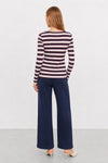 Long-sleeved top with a horizontal striped pattern - T-Shirt SAILORX