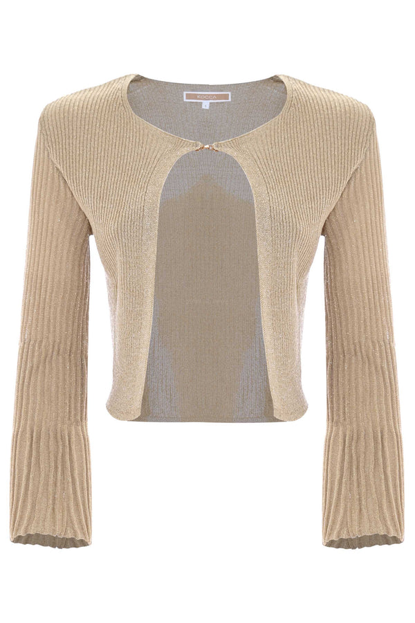 Jumper with long pleated bell sleeves - Sweater ONESTY