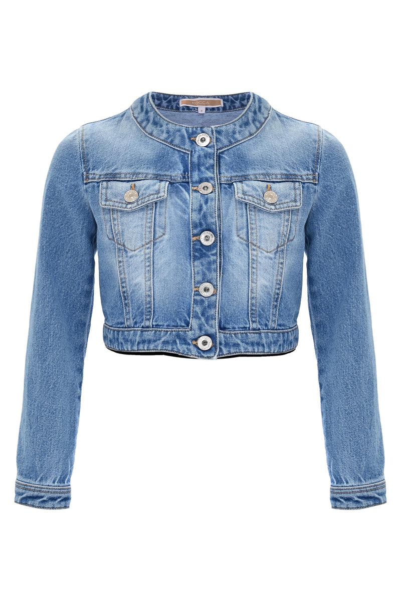 Giubbotto corto in denim GIUBBOTTO DENIM AIDOS1