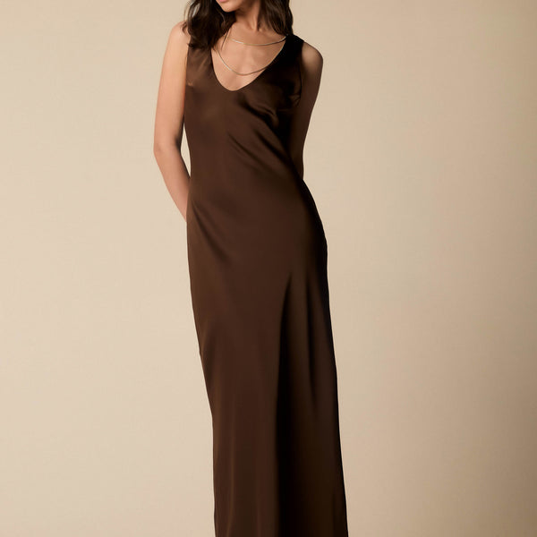 Abito plissé con spalline sottili Abitov KOSIMA - Main Image