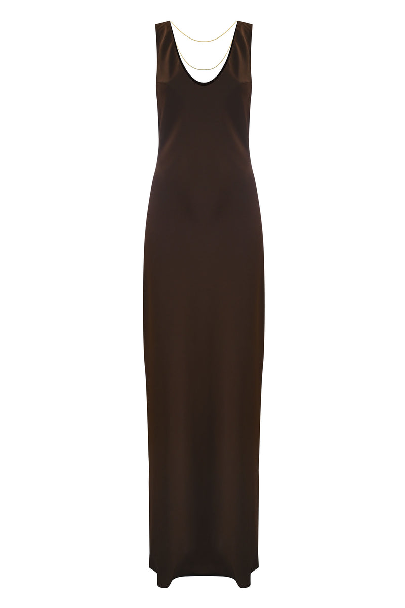 stunning pleat effect drop neck dress - Dress v KOSIMA