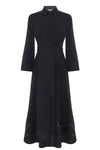 Relaxed black coat-style dress - Dress JOELY