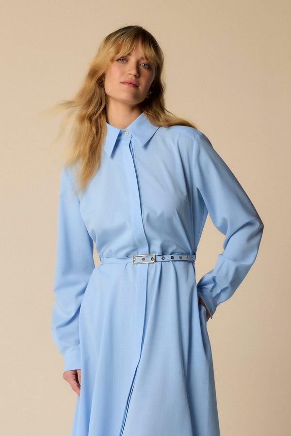 Stylish long shirt style dress - Dress ELANOR