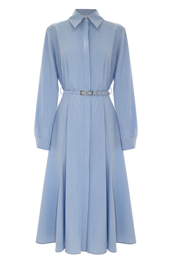 Vestido maxi estilo camiseiro - Robe  ELANOR