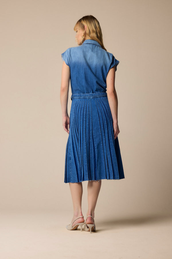 Vestido denim midi - Robe  AMEL