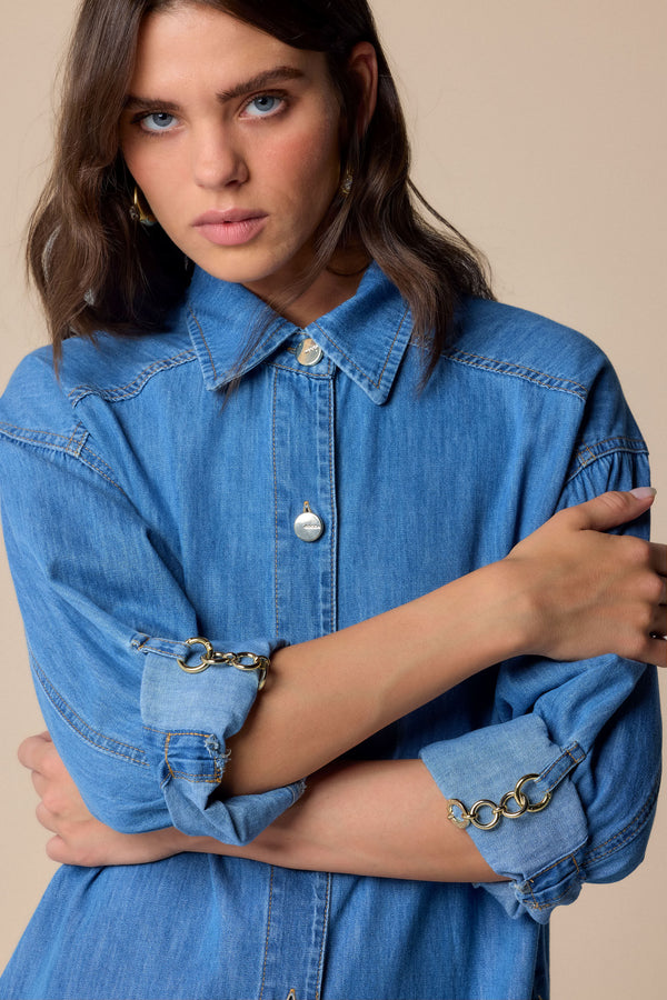 Abito camicia in denim - Abito RODAS