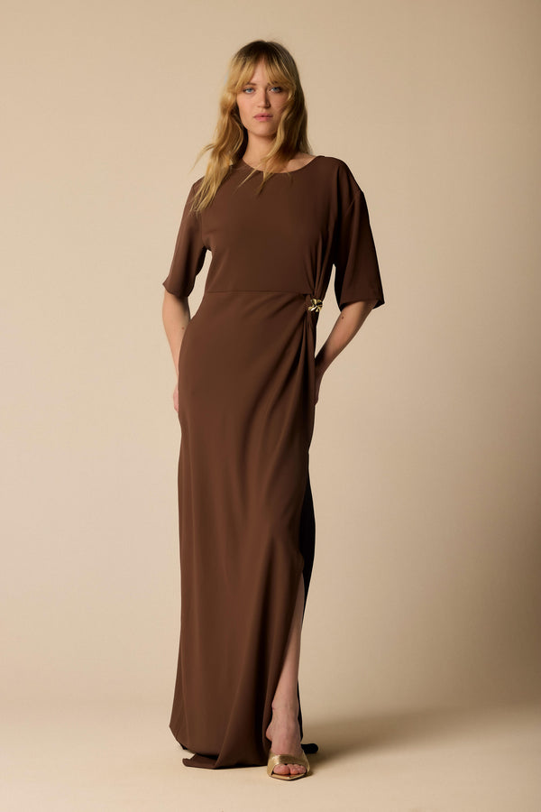 Vestido maxi con abertura lateral - Robe  CYDALIA