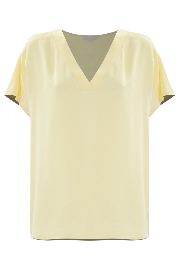 Modern sculpted t-shirt style blouse - Blouse  RICCARDA