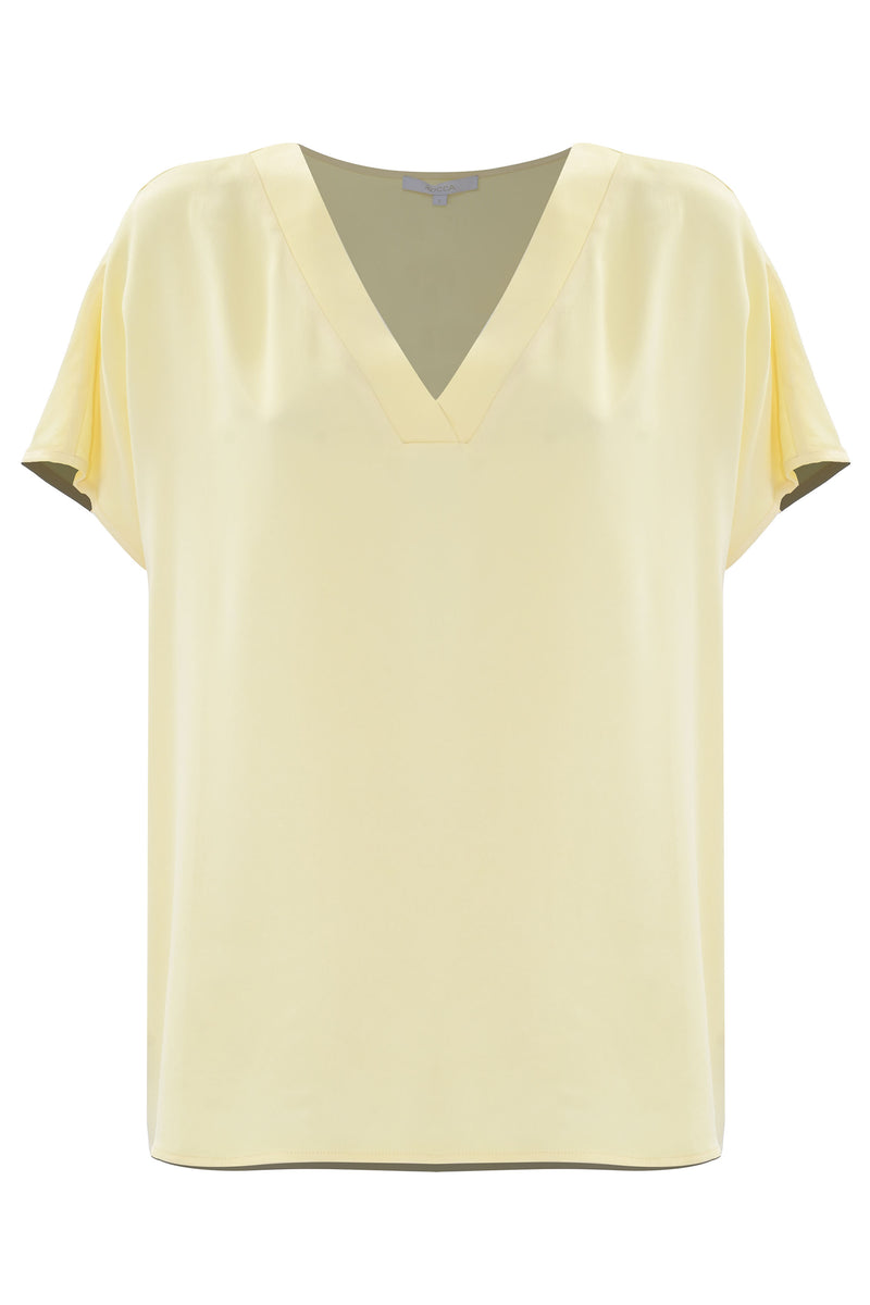 Modern sculpted t-shirt style blouse - Blouse  RICCARDA