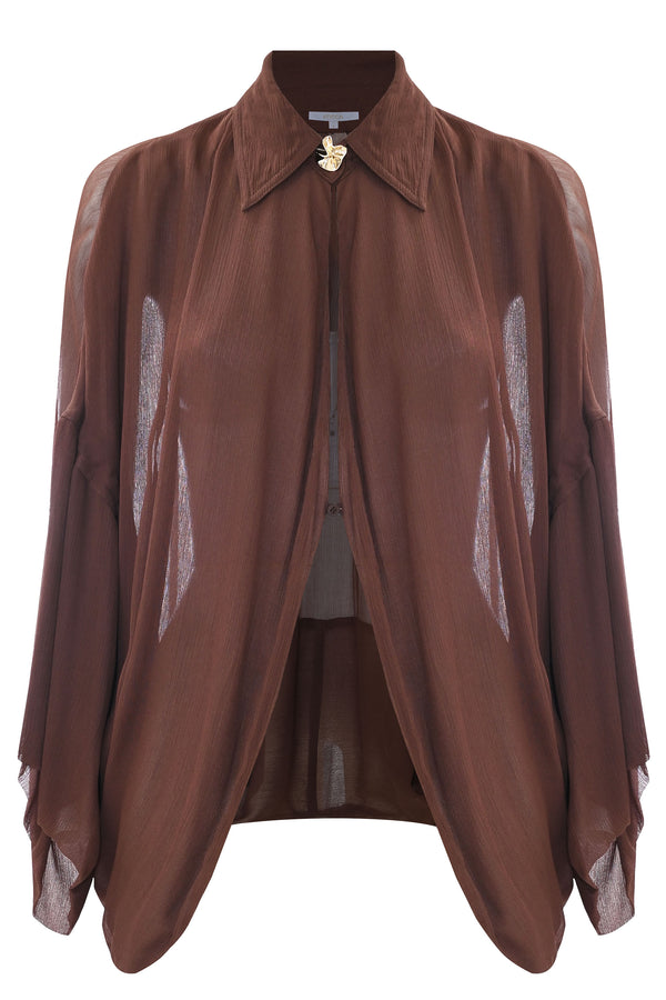 Blusa de tejido transparente - JULIE - Blouse  JULIE