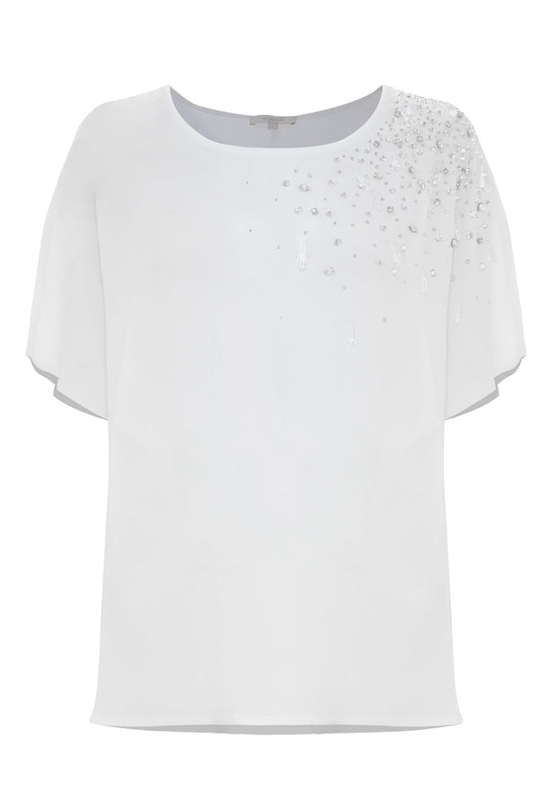 Blusa elegante con decorazioni - Blusa IDITA