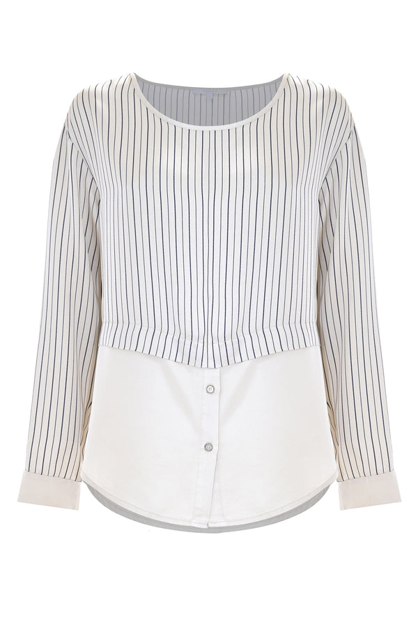 Blusa con effetto camicia - Blusa RAMIRA