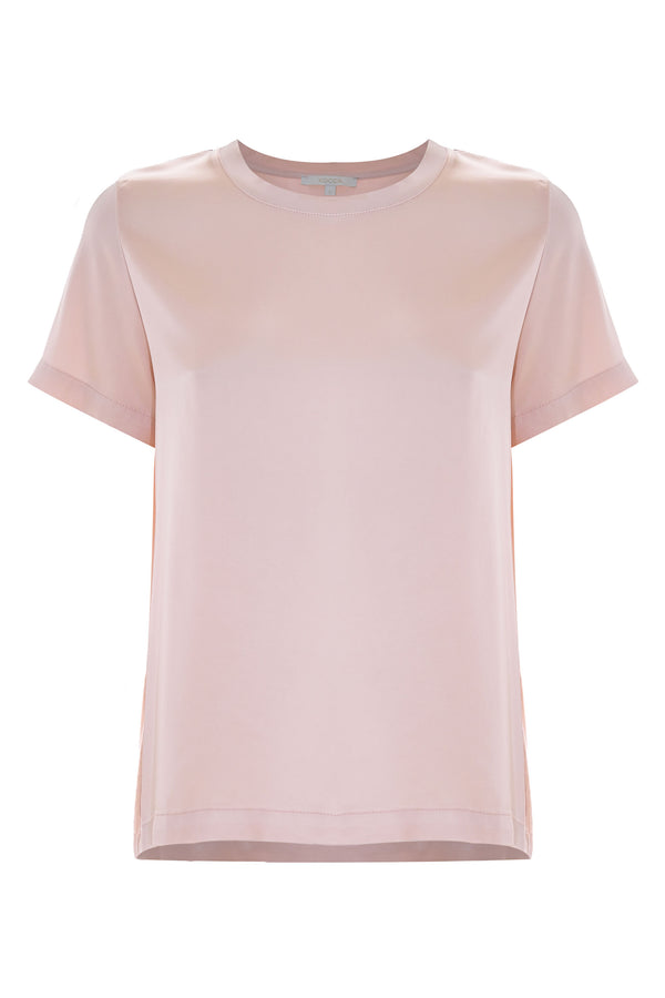 Blusa satinada con escote redondo - Blusa JILDYN