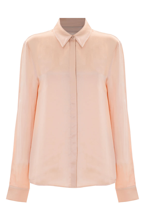 Elegant silky long sleve shirt - Blouse  LYNYELL