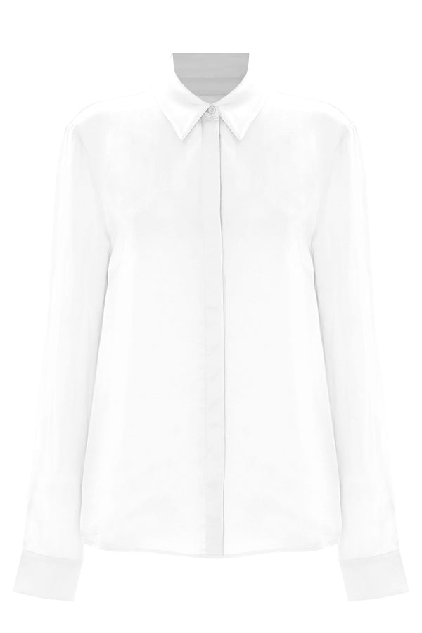 Elegant silky long sleve shirt - Blouse  LYNYELL