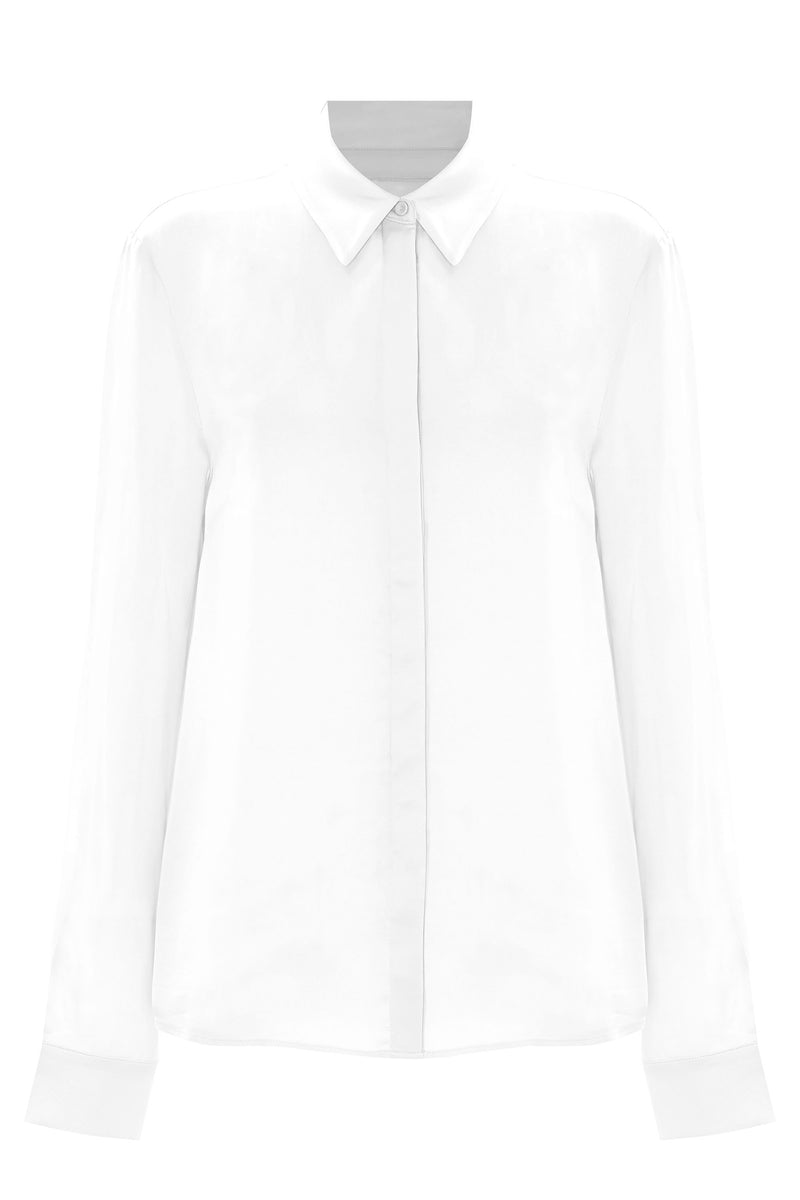 Elegant silky long sleve shirt - Blouse  LYNYELL