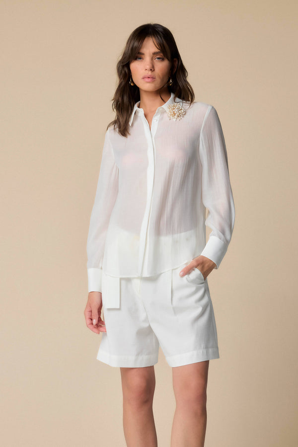 Camicia con colletto classico e spilla - Camicia HALEY