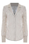 lace button shirt in ivory - Shirt LAMAR