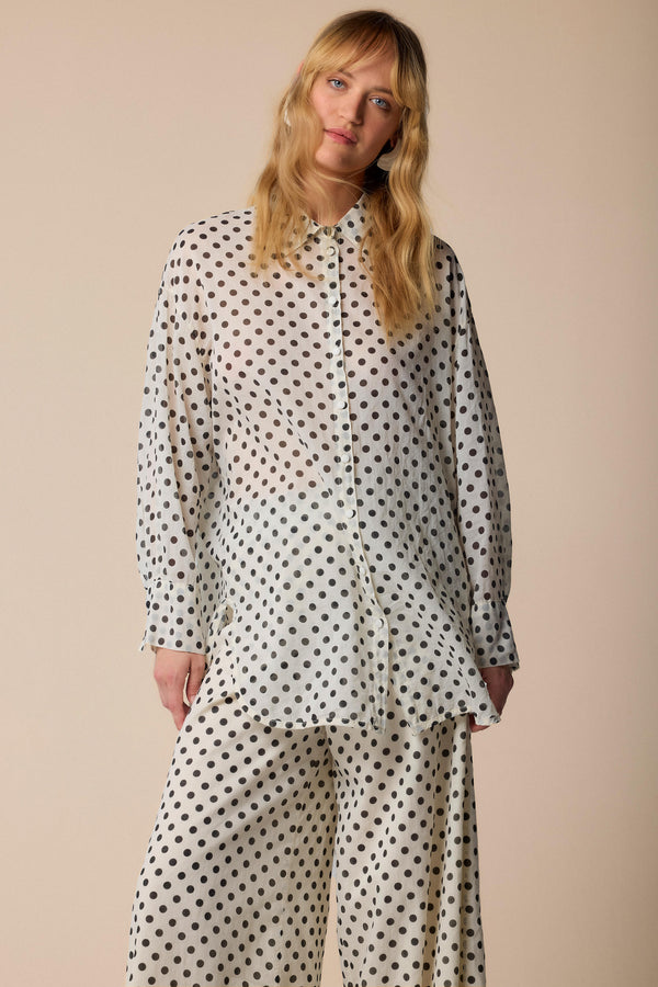 Camicia oversize  a pois - Camicia SALLUSTIA