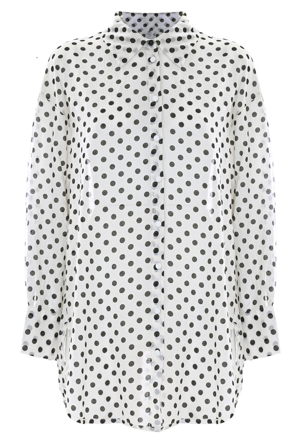 Camicia oversize  a pois - Camicia SALLUSTIA