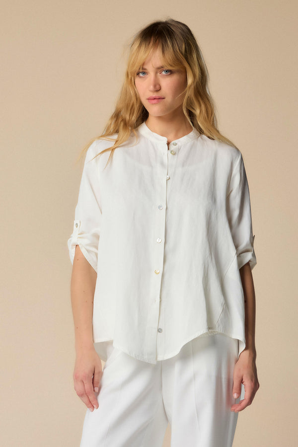 Camicia con collo alla coreana - Camicia KASTRENSE