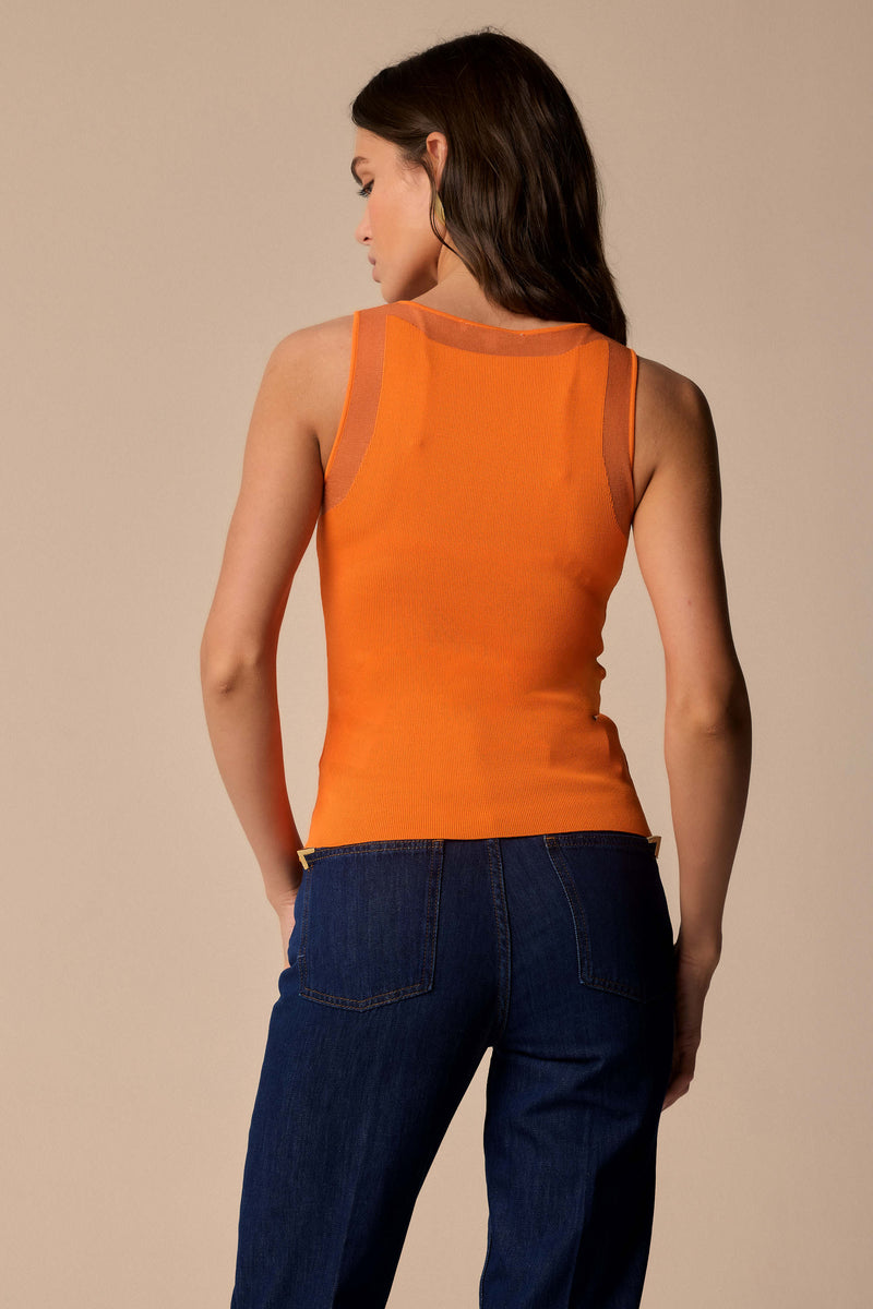 Elegant vest style close-fitting shirt - Canotta JIMENA