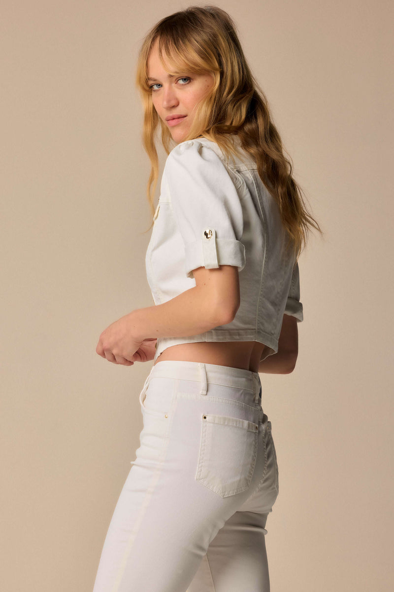 Stunning short sleeve crop style jacket - Jacket  BAKARI