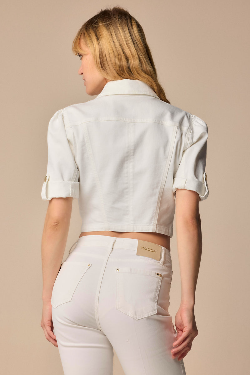 Stunning short sleeve crop style jacket - Jacket  BAKARI