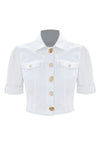 Stunning short sleeve crop style jacket - Jacket  BAKARI