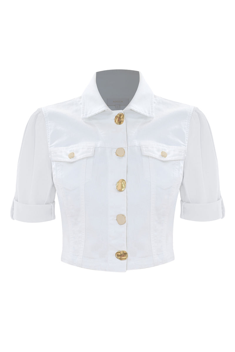 Stunning short sleeve crop style jacket - Jacket  BAKARI