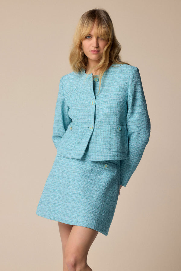 Chaqueta corta de tweed - Veste FANTIN