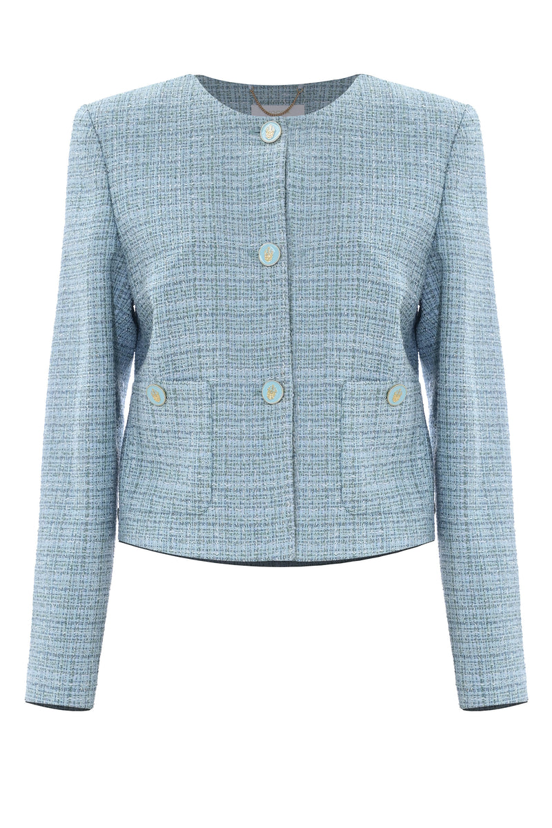 Chaqueta corta de tweed - Chaqueta FANTIN