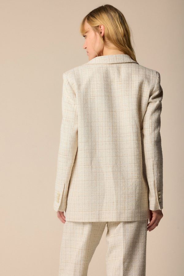 Blazer largo de tweed - Veste GALENAY