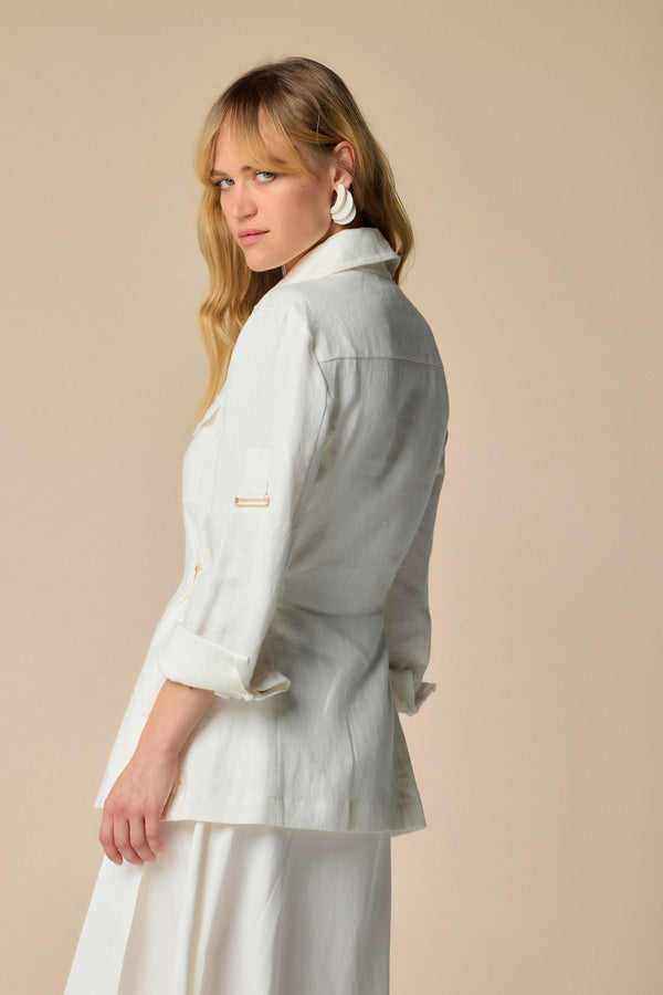 mid length chic shirt style jacket - Jacket  GERTE