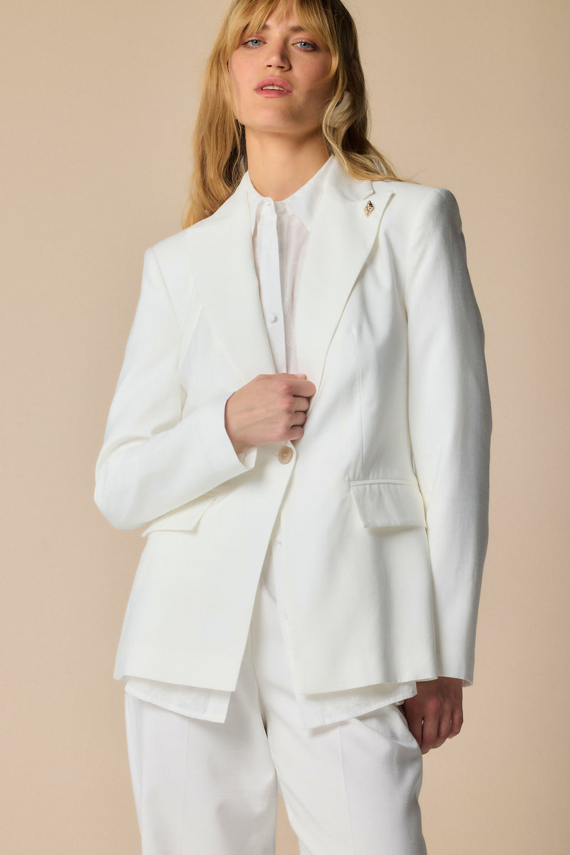 Stunning tailored blazer-style waist length jacket - Jacket  ELVETIA