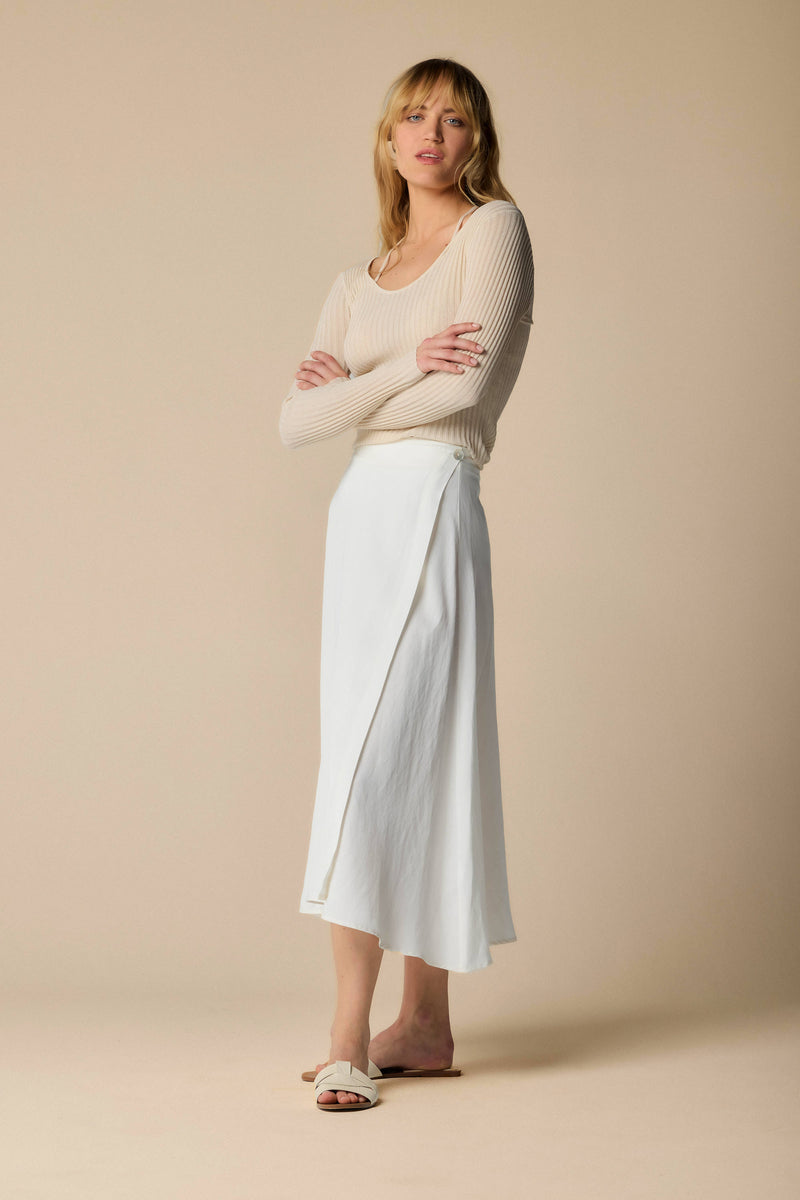 Simple stylish three-quarter length skirt - Skirt  KASTOR