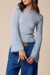 Chic modern slim-fitting buttonless blouse - Sweater MARISTELLA