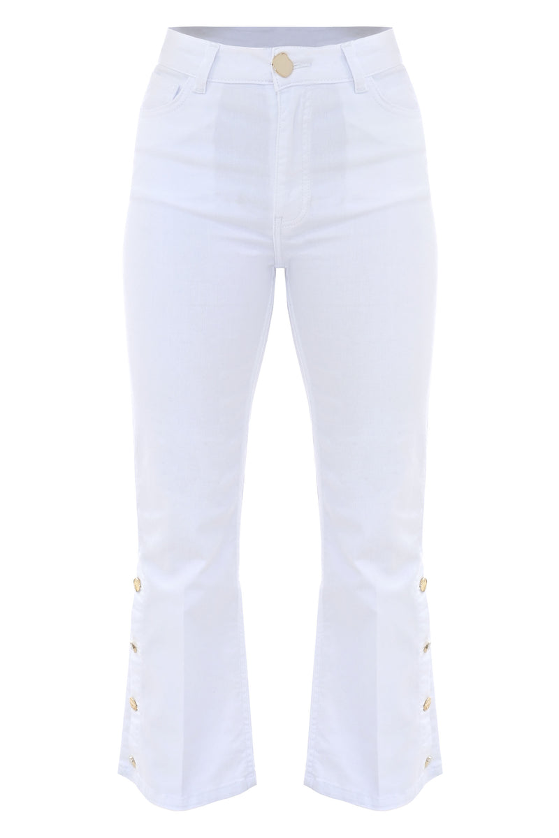 Beach chic three quarter length trousers - Trousers Color DALEVIB