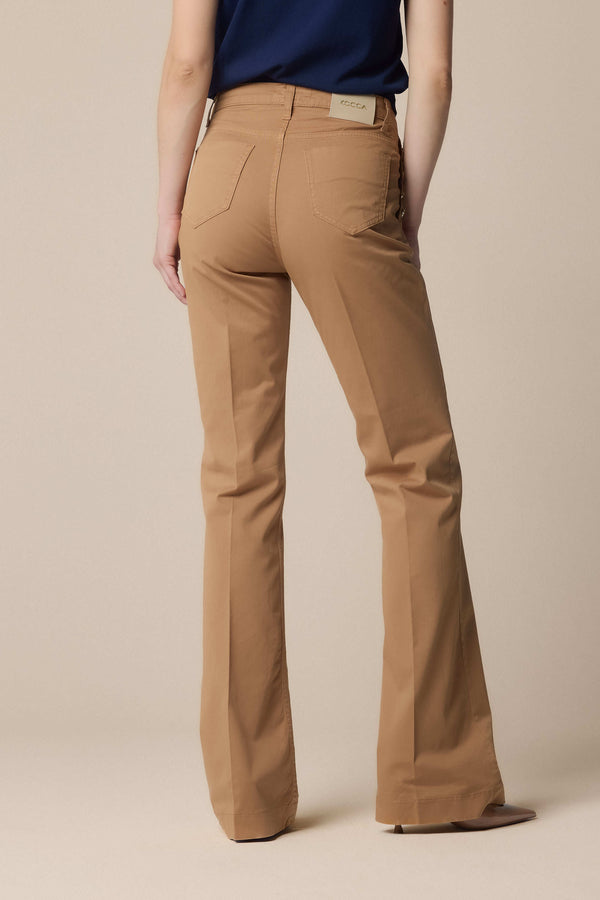 Pantalone con bordo svasato e piega - Pantalone Color ROONEY