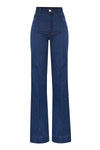 Classic slim fit denim flared trousers - Trousers Denim GRAZIA