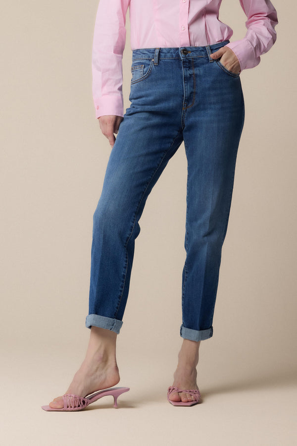 Chic three quarter length denim trousers - Trousers Denim GRANT