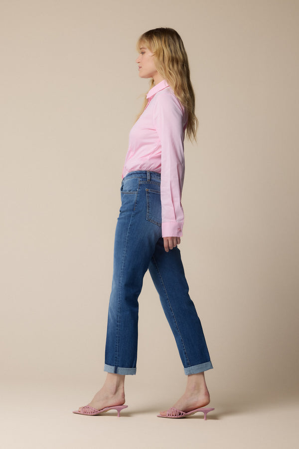 Pantalone flare in denim - Pantalone Denim GRANT